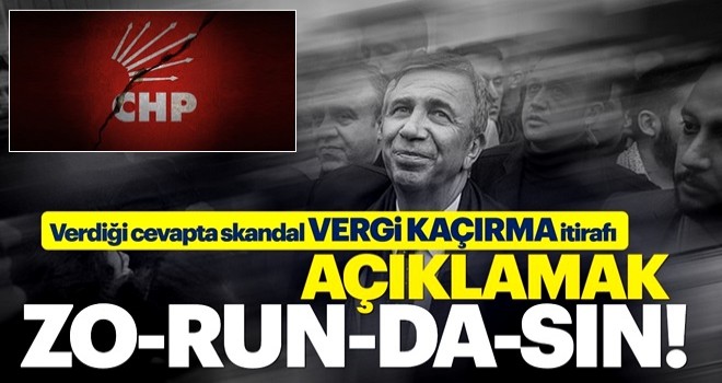 AK Parti'den flaş Mansur Yavaş açıklaması: Biz taraf değiliz, Sen soruları cevapla!