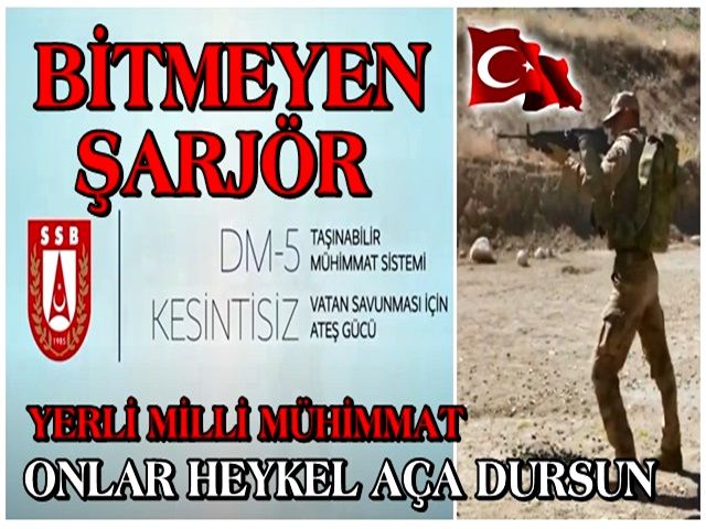 BİTMEYEN ŞARJÖR TAŞINABİLİR YERLİ MİLLİ MÜHİMMAT