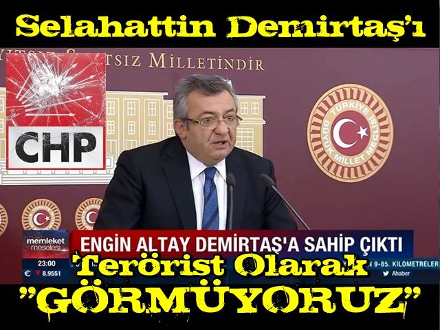 'Biz demirtaşı terörist olarak GÖRMÜYORUZ'' CHP